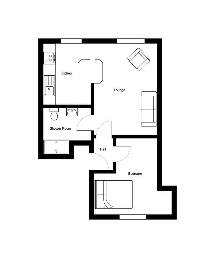 Apartmán Fort Crescent - Margate Exteriér fotografie